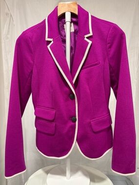 GAP Magenta Blazer with White Trim